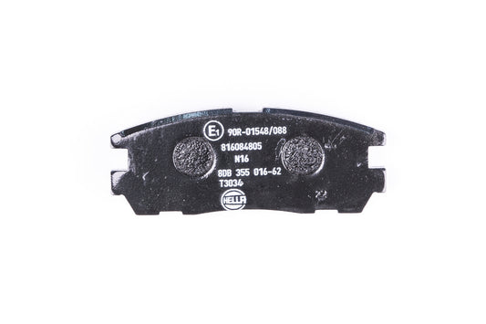 HELLA Brake pad set - T3034 - for e.g. ACURA / CHEVROLET / HOLDEN / HONDA 8DB355016-621