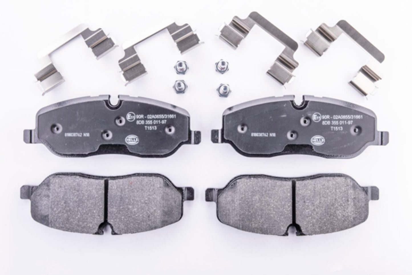 HELLA Brake pad set - T1513 - for e.g. LAND ROVER 8DB355011-971