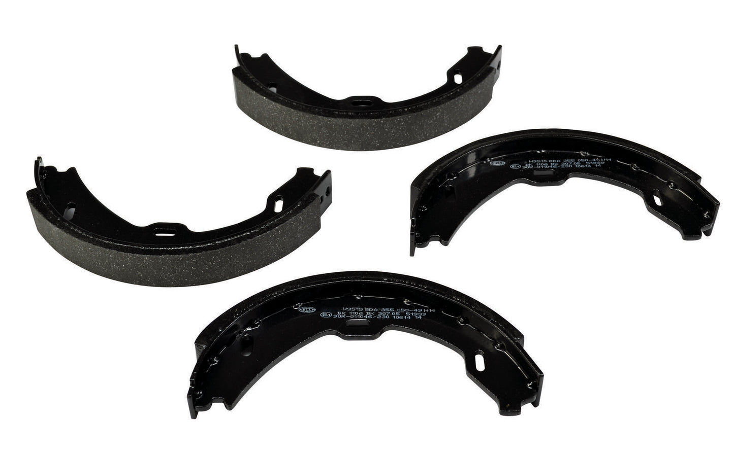 HELLA Brake Shoe Set, parking brake - H9515 - for e.g. MERCEDES-BENZ 8DA355050-491
