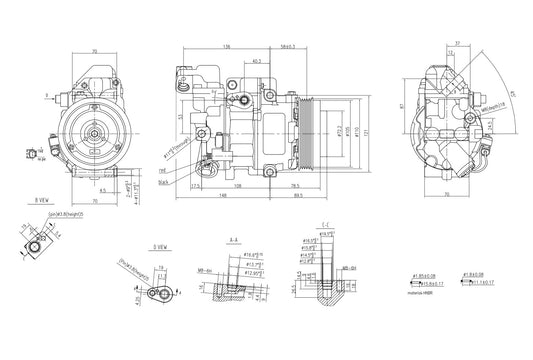 Hella Aircon Compressor 8FK366200-971