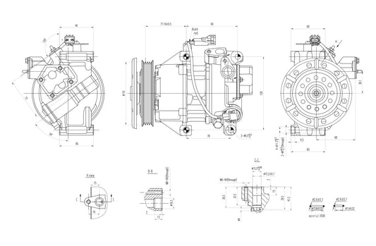 Hella Aircon Compressor 8FK366200-751