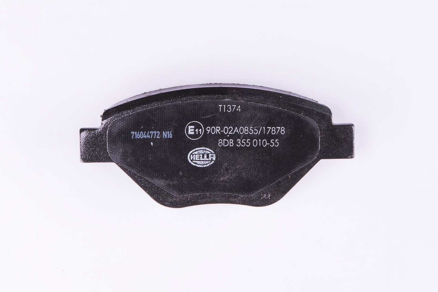HELLA Brake pad set - T1374 - for e.g. RENAULT 8DB355010-551