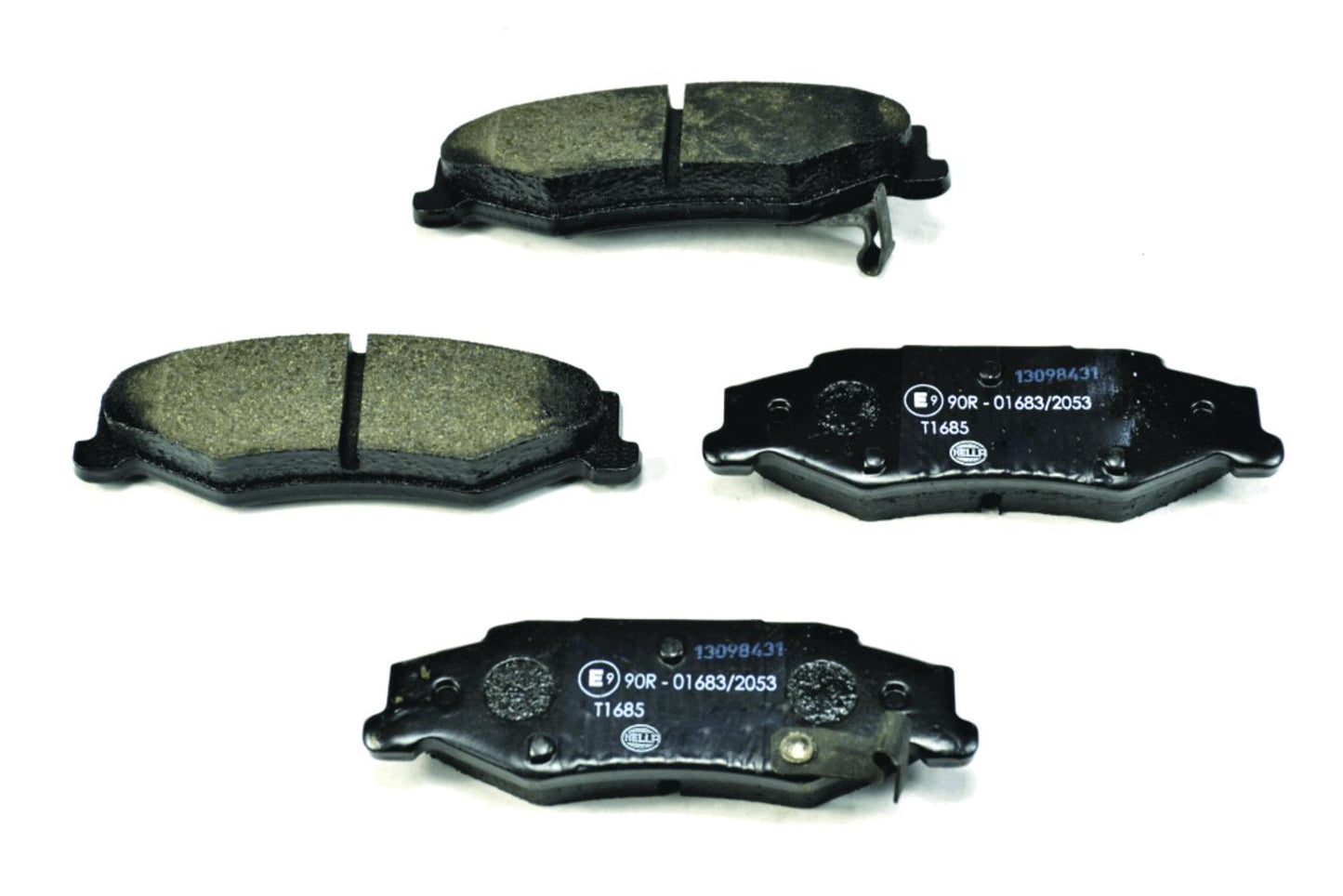 HELLA Brake pad set - T1685 - for e.g. CADILLAC / CHEVROLET 8DB355013-191