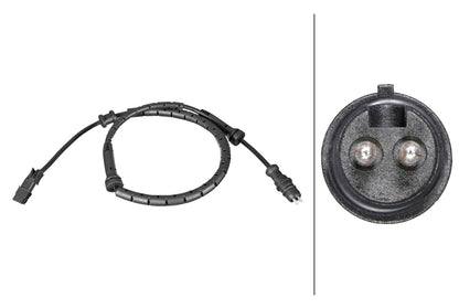 HELLA Sensor, wheel speed - 2-pin connector 6PU358216-771