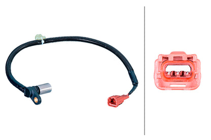 HELLA Sensor, speed/RPM - 3-pin connector 6PU358381-111