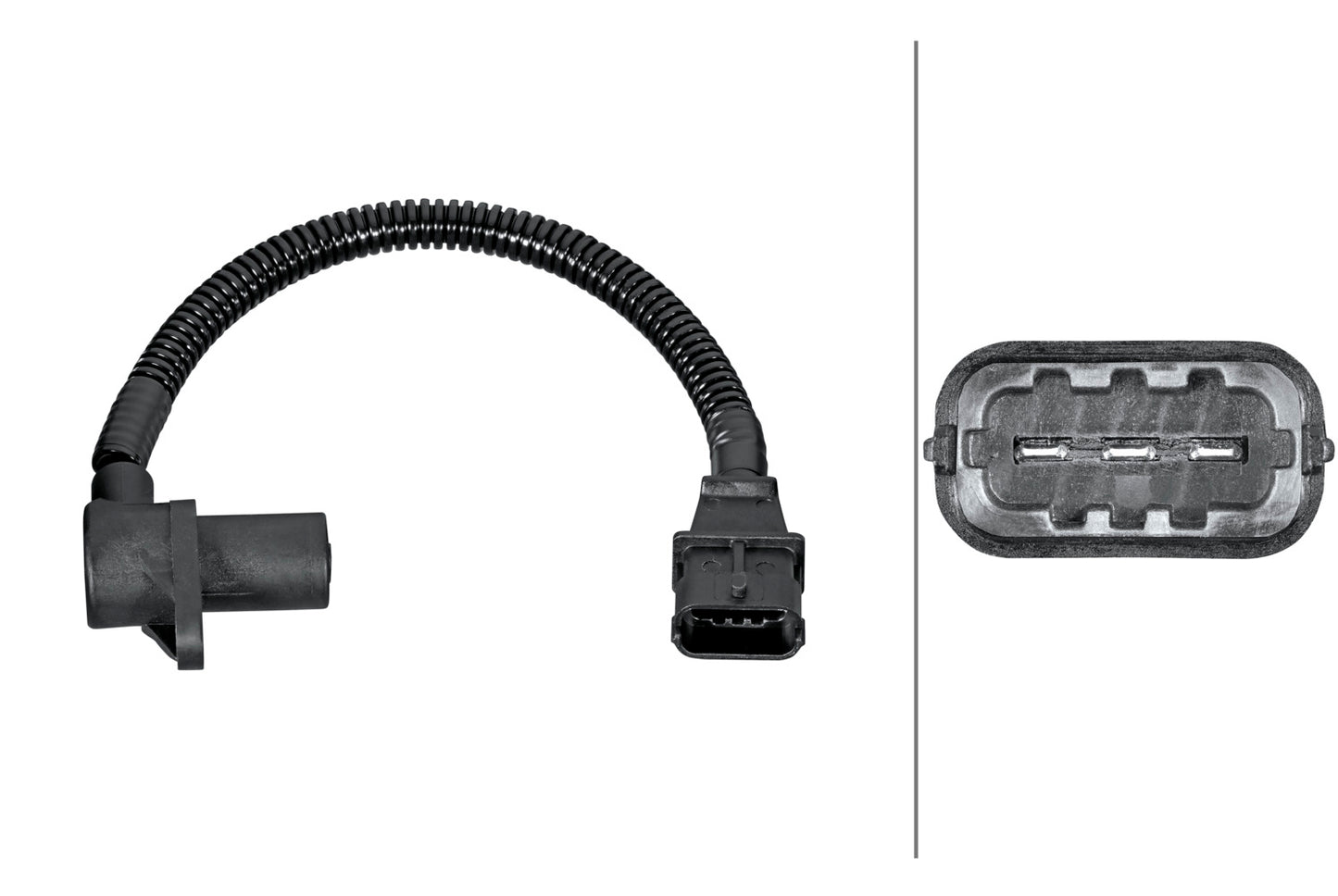 HELLA Sensor, crankshaft pulse - 12V - 3-pin connector 6PU358381-391
