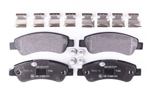 HELLA Brake pad set - T1655 - for e.g. PEUGEOT BOXER Van 2.2 BlueHDi 140 8DB355012-911