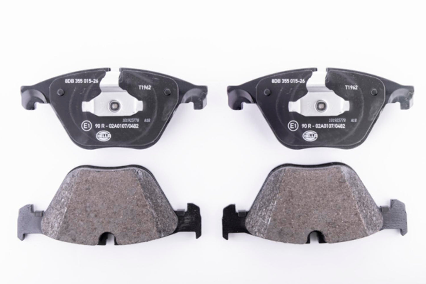 HELLA Brake pad set - T1962 - for e.g. BMW 8DB355015-261