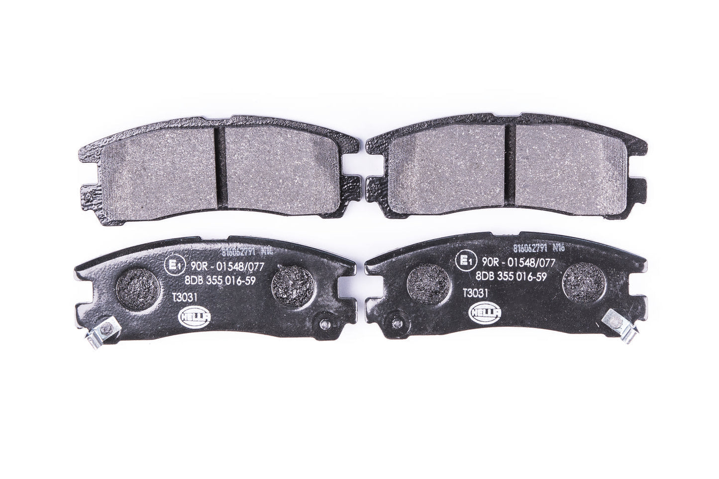 HELLA Brake pad set - T3031 - for e.g. CHRYSLER / DODGE / HYUNDAI / MITSUBISHI 8DB355016-591