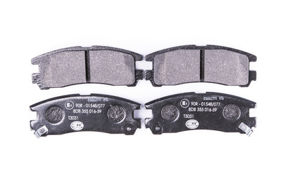 HELLA Brake pad set - T3031 - for e.g. CHRYSLER / DODGE / HYUNDAI / MITSUBISHI 8DB355016-591