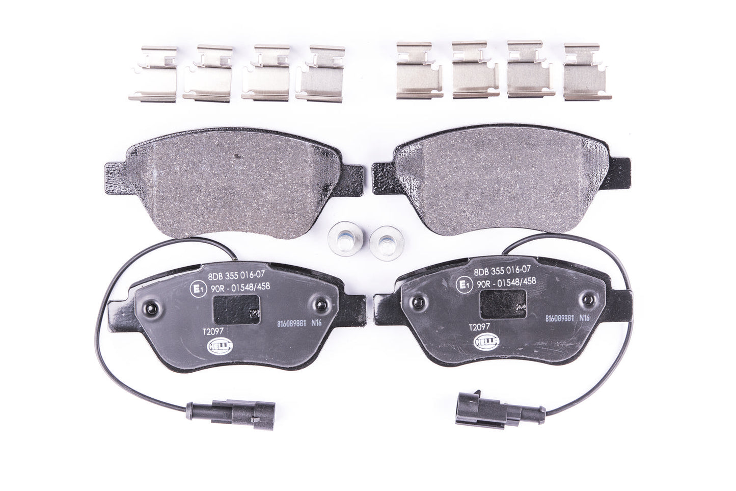 HELLA Brake pad set - T2097 - for e.g. ALFA ROMEO / CITROEN / FIAT / PEUGEOT 8DB355016-071