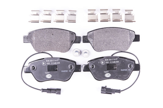 HELLA Brake pad set - T2097 - for e.g. ALFA ROMEO / CITROEN / FIAT / PEUGEOT 8DB355016-071