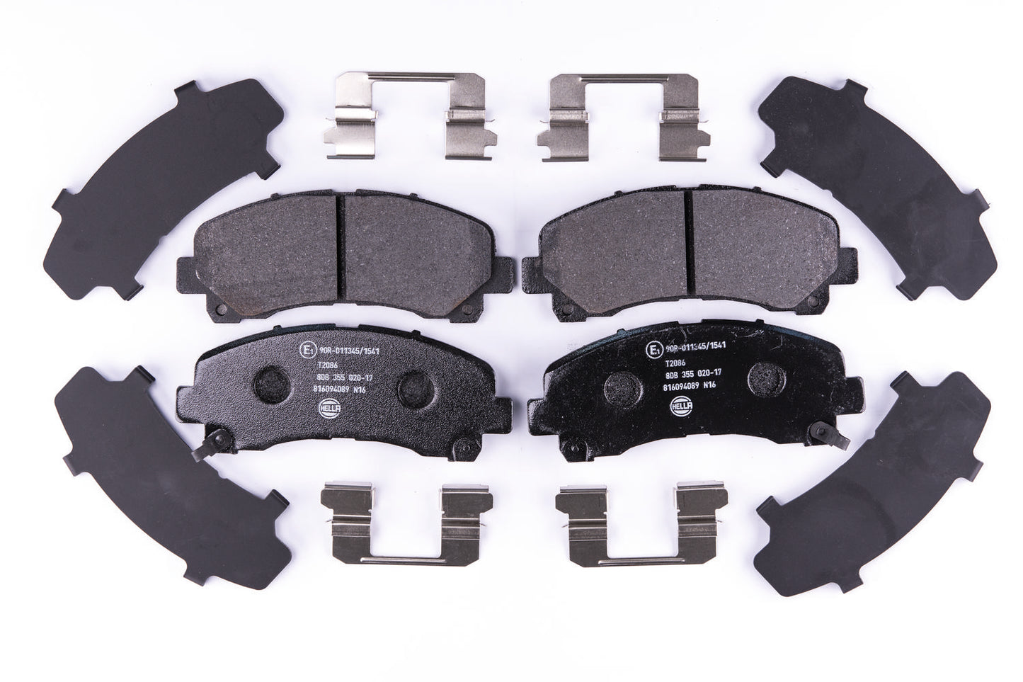 HELLA Brake pad set - T2086 - for e.g. CHEVROLET / HOLDEN / ISUZU 8DB355020-171