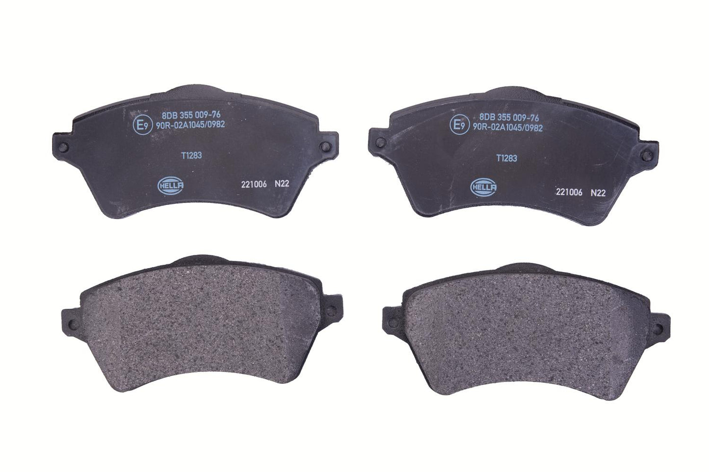 HELLA Brake pad set - T1283 - for e.g. LAND ROVER 8DB355009-761