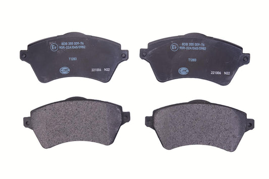 HELLA Brake pad set - T1283 - for e.g. LAND ROVER 8DB355009-761