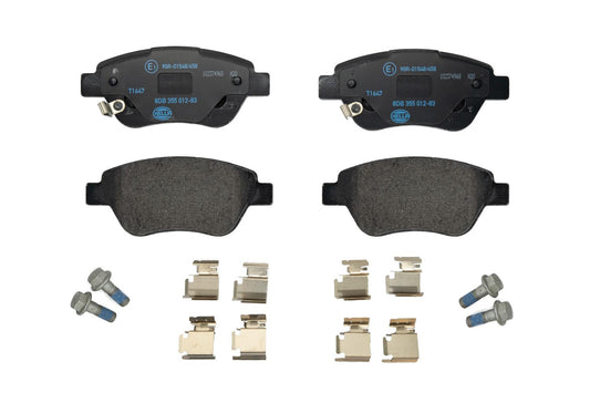 HELLA Brake pad set - T1647 - for e.g. FIAT / OPEL / VAUXHALL 8DB355012-831
