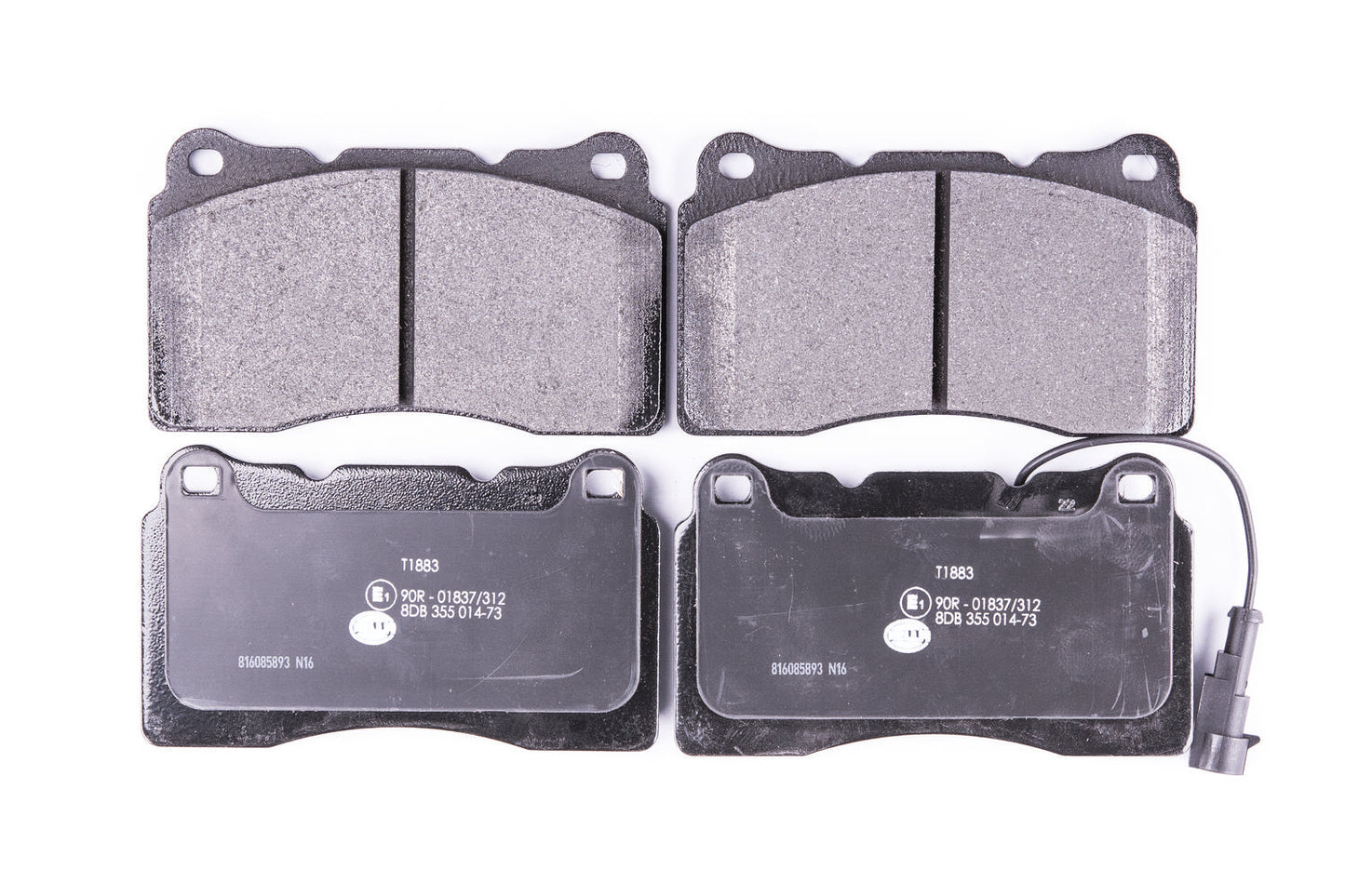 HELLA Brake pad set - T1883 - for e.g. ALFA ROMEO / LANCIA / MASERATI 8DB355014-731