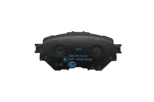 HELLA Brake pad set - T2701 - for e.g. MAZDA 8DB355032-091