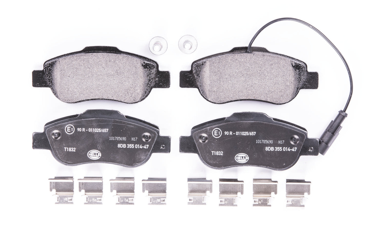 HELLA Brake pad set - T1832 - for e.g. FIAT / FORD 8DB355014-471