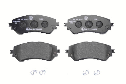 HELLA Brake pad set - T2552 - for e.g. TOYOTA 8DB355025-711