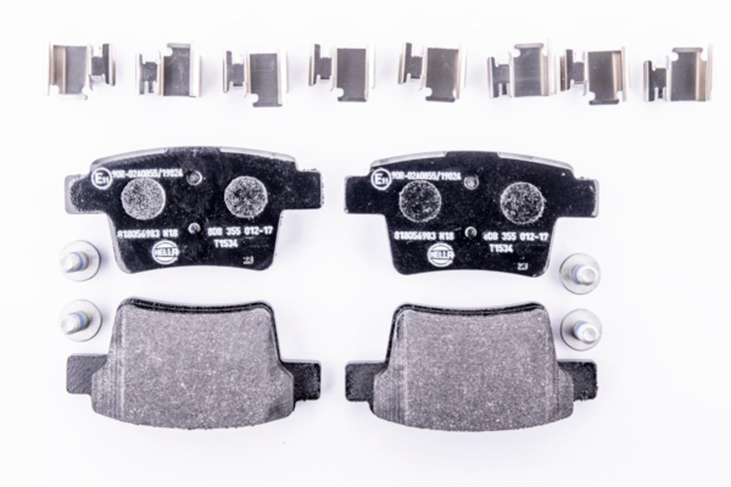 HELLA Brake pad set - T1534 - for e.g. BYD / FORD / JAGUAR / MERCURY 8DB355012-171