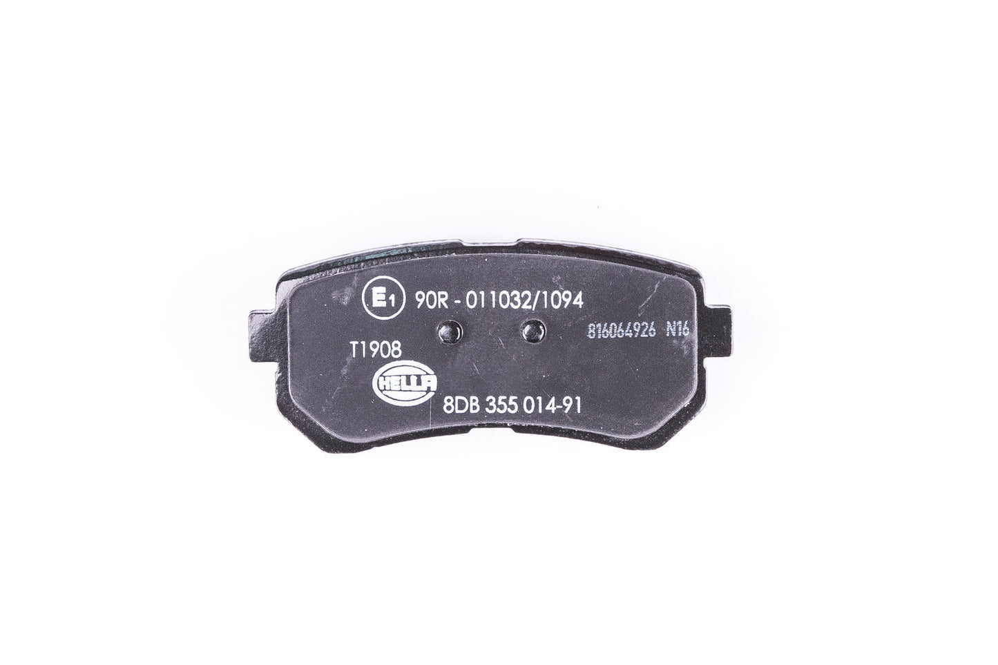 HELLA Brake pad set - T1908 - for e.g. HYUNDAI 8DB355014-911