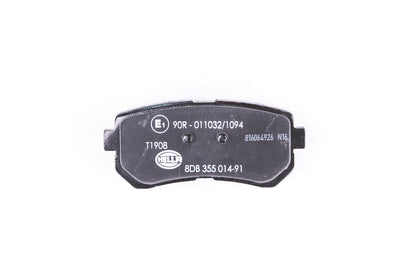 HELLA Brake pad set - T1908 - for e.g. HYUNDAI 8DB355014-911