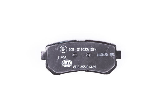 HELLA Brake pad set - T1908 - for e.g. HYUNDAI 8DB355014-911
