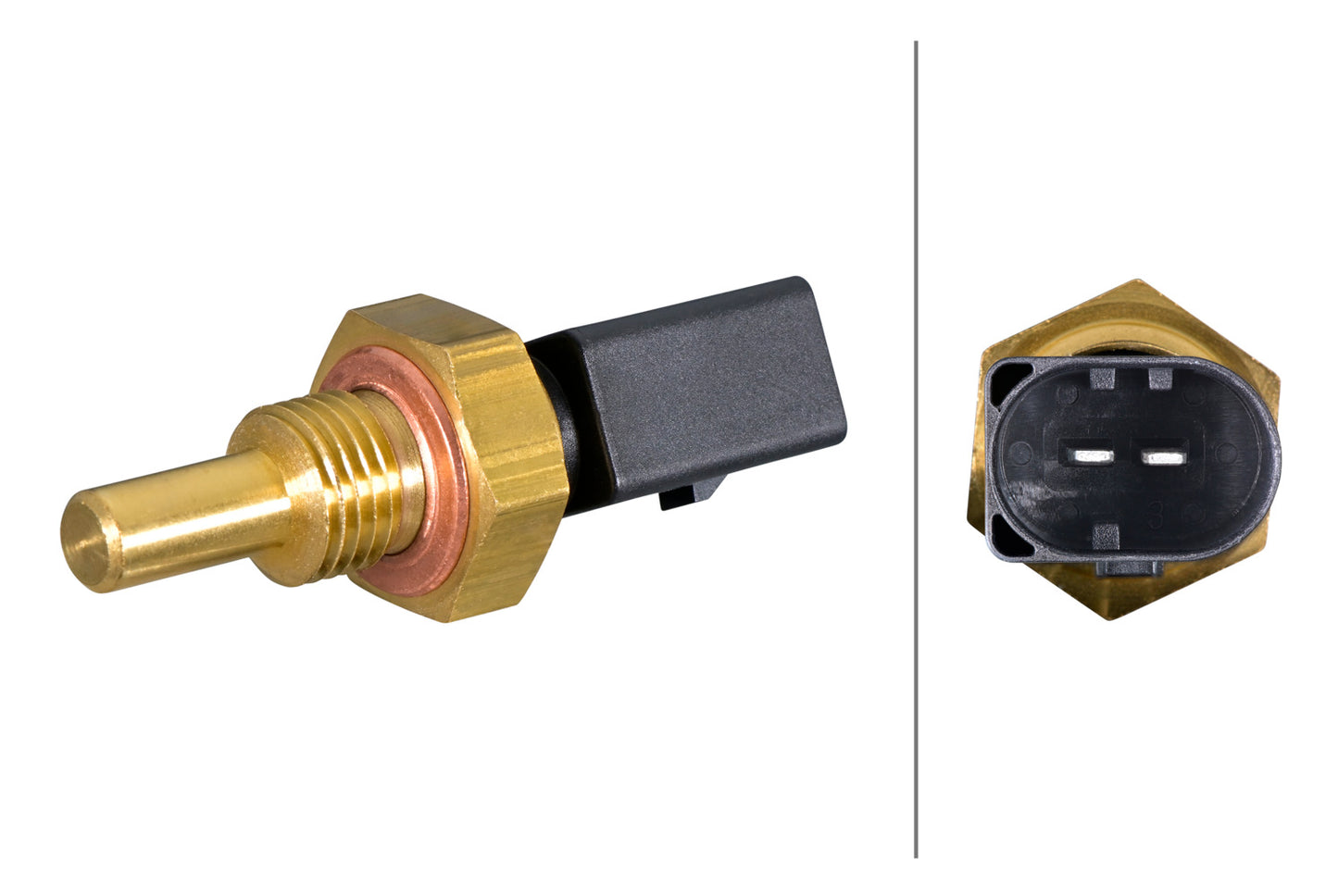 HELLA Sensor, coolant temperature - 2-pin connector 6PT358385-391