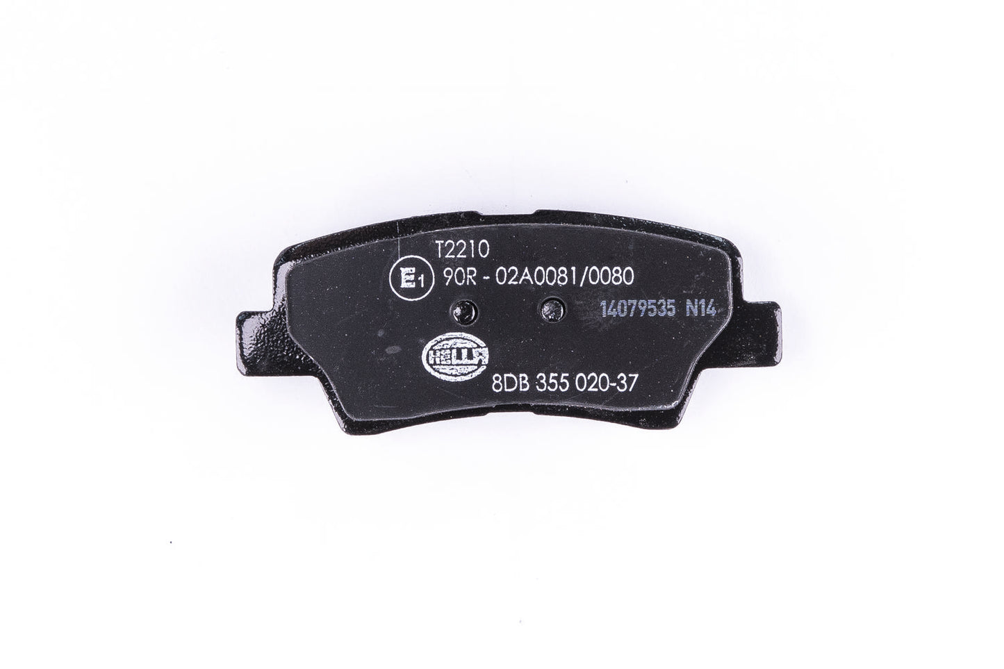 HELLA Brake pad set - T2210 - for e.g. HYUNDAI / KIA / SSANGYONG 8DB355020-371