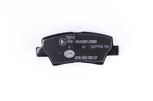 HELLA Brake pad set - T2210 - for e.g. HYUNDAI / KIA / SSANGYONG 8DB355020-371