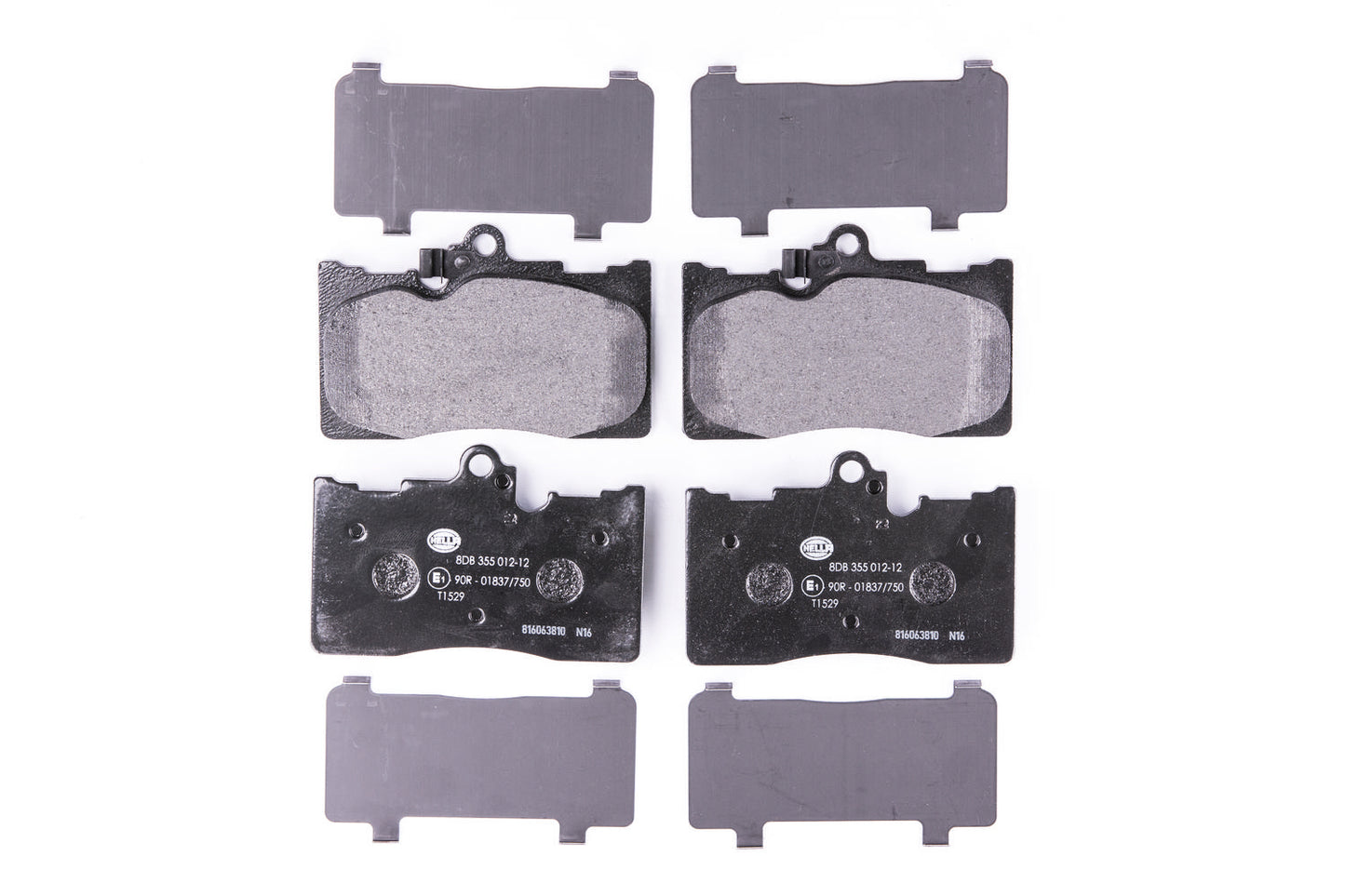 HELLA Brake pad set - T1529 - for e.g. LEXUS / TOYOTA 8DB355012-121