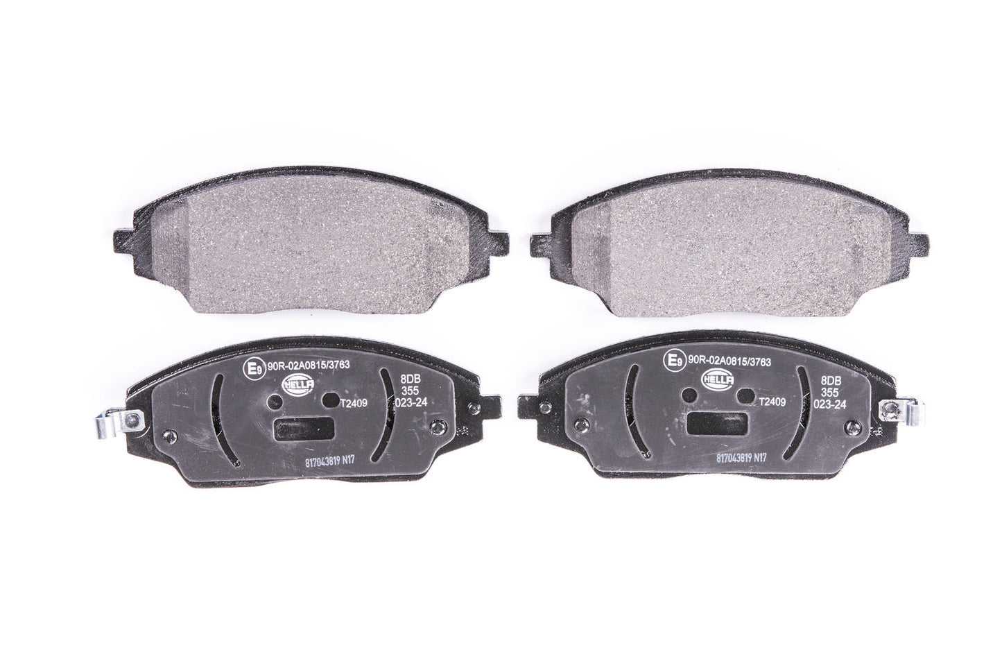 HELLA Brake pad set - T2409 - for e.g. CHEVROLET 8DB355023-241