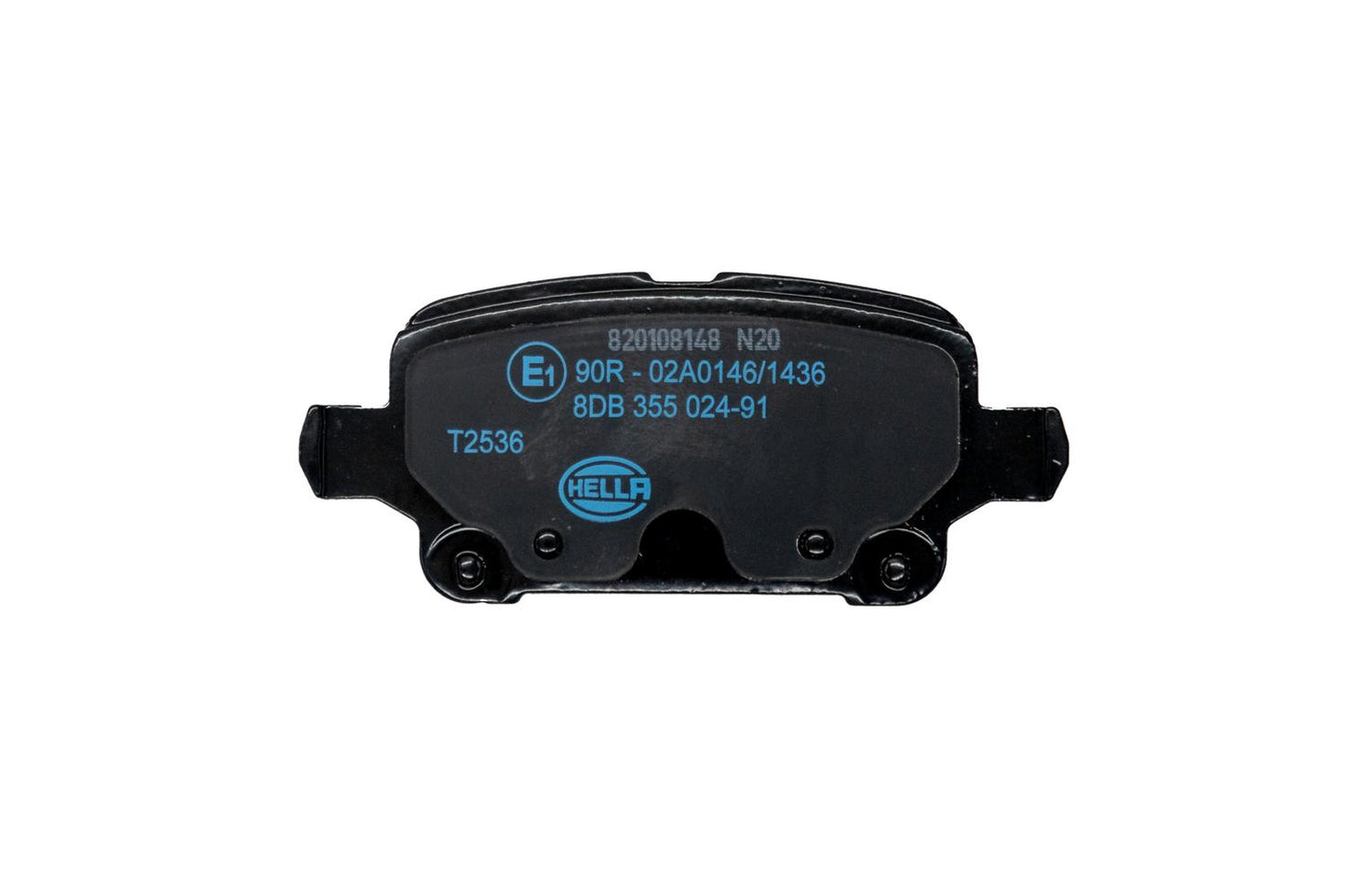 HELLA Brake pad set - T2536 - for e.g. CHEVROLET / HOLDEN / OPEL / VAUXHALL 8DB355024-911