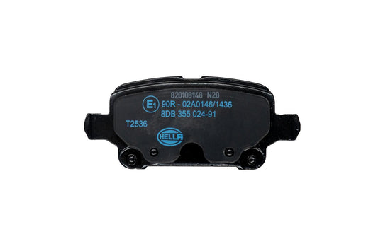 HELLA Brake pad set - T2536 - for e.g. CHEVROLET / HOLDEN / OPEL / VAUXHALL 8DB355024-911