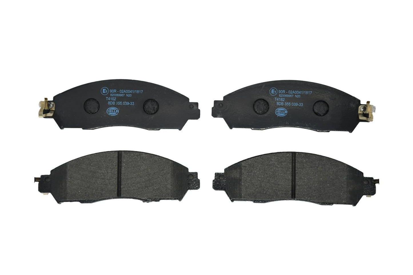 HELLA Brake pad set - T4182 - for e.g. NISSAN 8DB355039-331