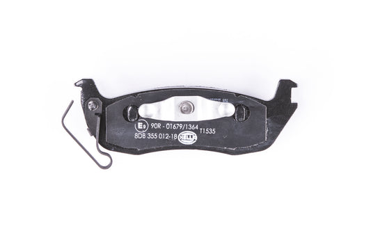 HELLA Brake pad set - T1535 - for e.g. JEEP 8DB355012-181