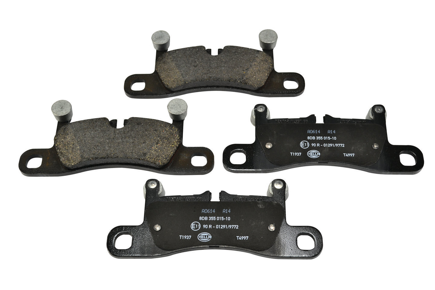 HELLA Brake pad set - T1937 - for e.g. PORSCHE / VOLKSWAGEN 8DB355015-101