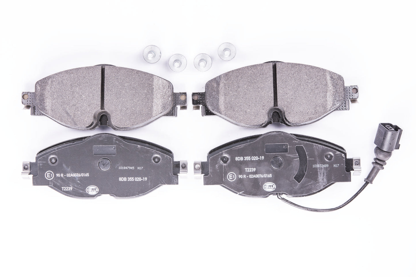 HELLA Brake pad set - T2239 - for e.g. AUDI / SEAT / SKODA / VOLKSWAGEN 8DB355020-191