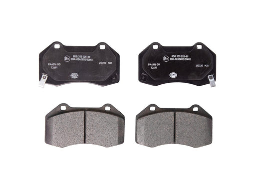 HELLA Brake pad set - T2691 - for e.g. ABARTH / FIAT / MAZDA 8DB355025-891