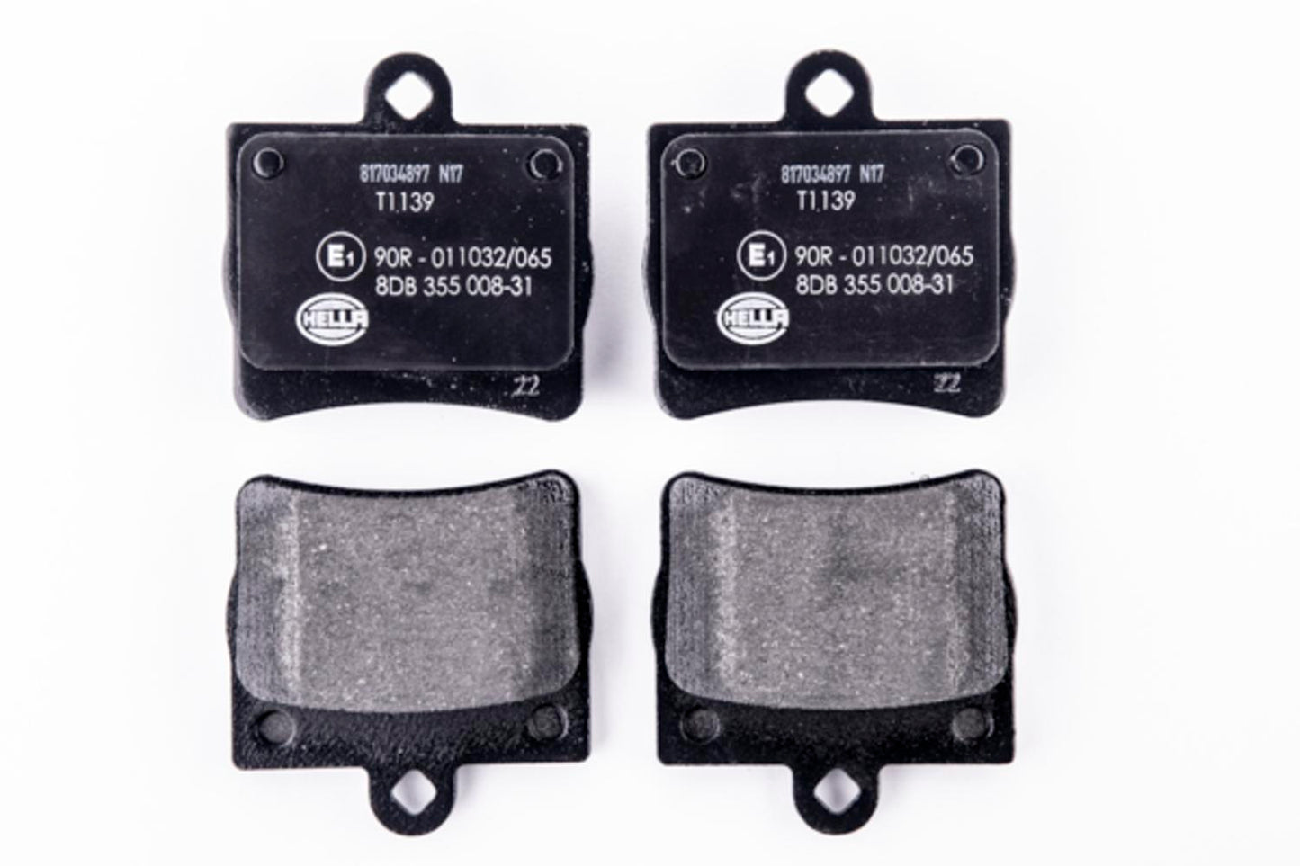 HELLA Brake pad set - T1139 - for e.g. MERCEDES-BENZ 8DB355008-311