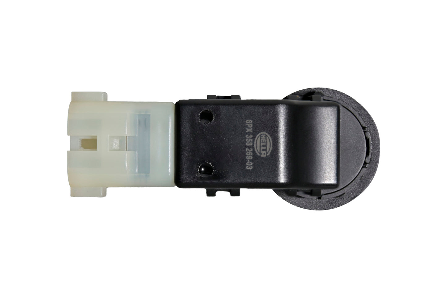 HELLA Sensor, park distance control - angled - 2-pin connector - Plugged 6PX358269-031