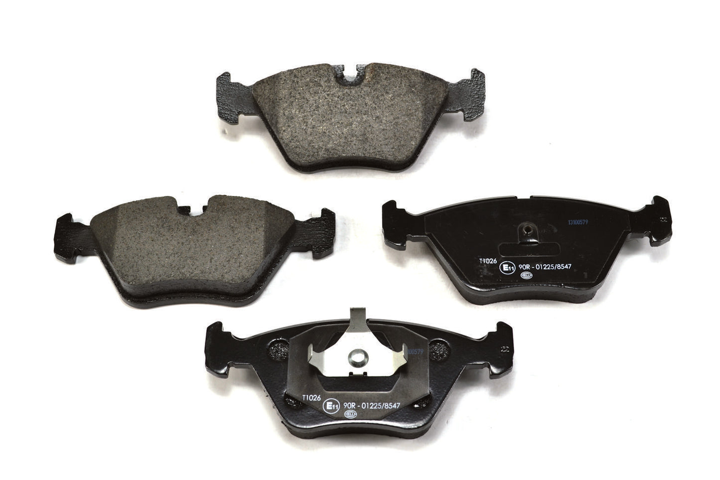 HELLA Brake pad set - T1026 - for e.g. BMW 8DB355007-411