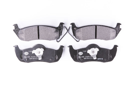 HELLA Brake pad set - T1535 - for e.g. JEEP 8DB355012-181