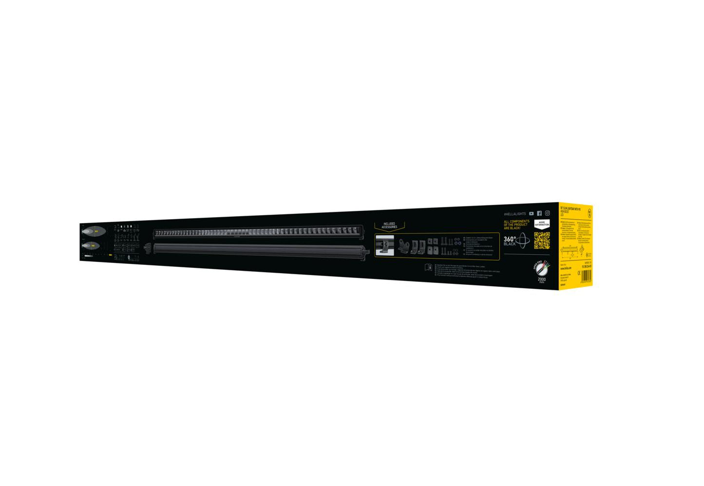 HELLA LED-Lightbar - Black Magic Edgeless Pro - 12/24V - yellow (amber)/white - 7576lm 1FJ358236-031