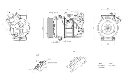 Hella Aircon Compressor 8FK366201-121