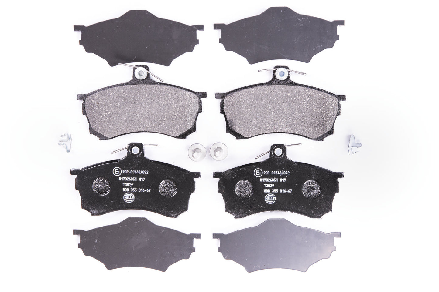 HELLA Brake pad set - T3039 - for e.g. MITSUBISHI 8DB355016-671
