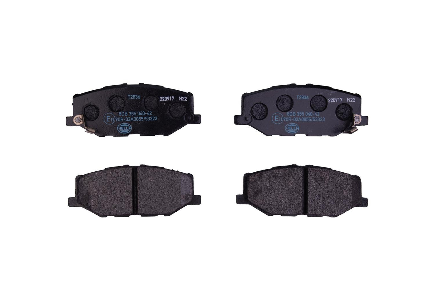 HELLA Brake pad set - T2836 - for e.g. SUZUKI 8DB355040-421