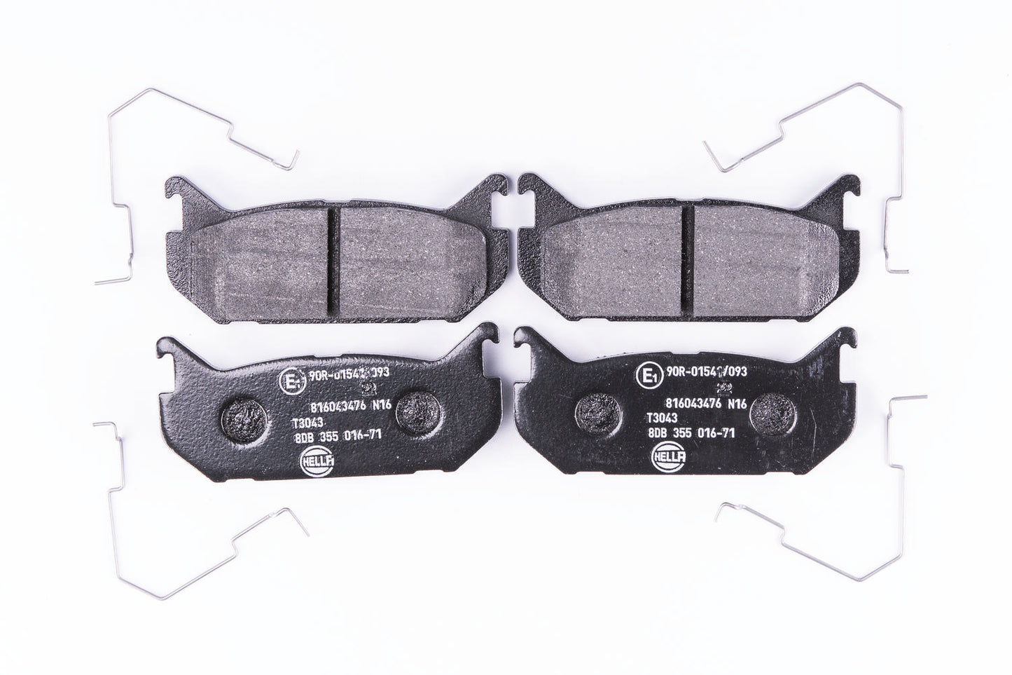 HELLA Brake pad set - T3043 - for e.g. EUNOS / FORD / MAZDA 8DB355016-711