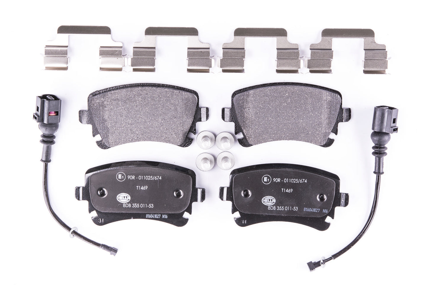 HELLA Brake pad set - T1469 - for e.g. VOLKSWAGEN 8DB355011-531